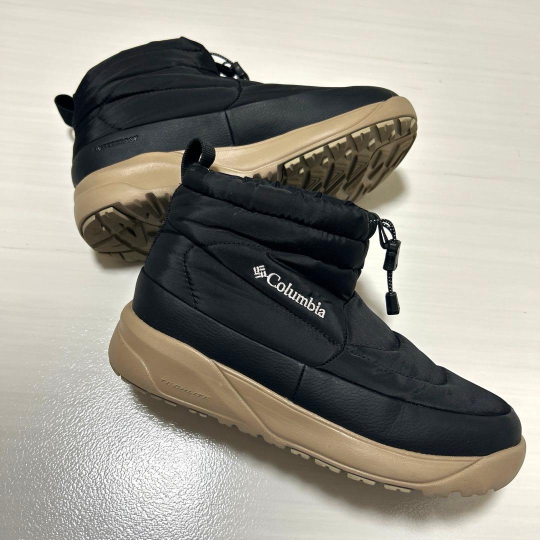 【美品】コロンビア スノーブーツ　ウォータープルーフ　オムニヒート　ブラック