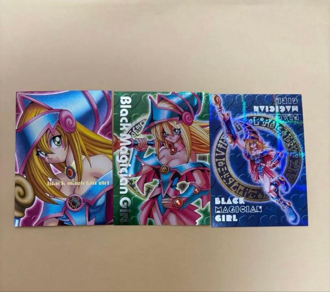 A*す様 遊戯王 ブラックマジシャンガール ddm 3種セットシークレット　レリ