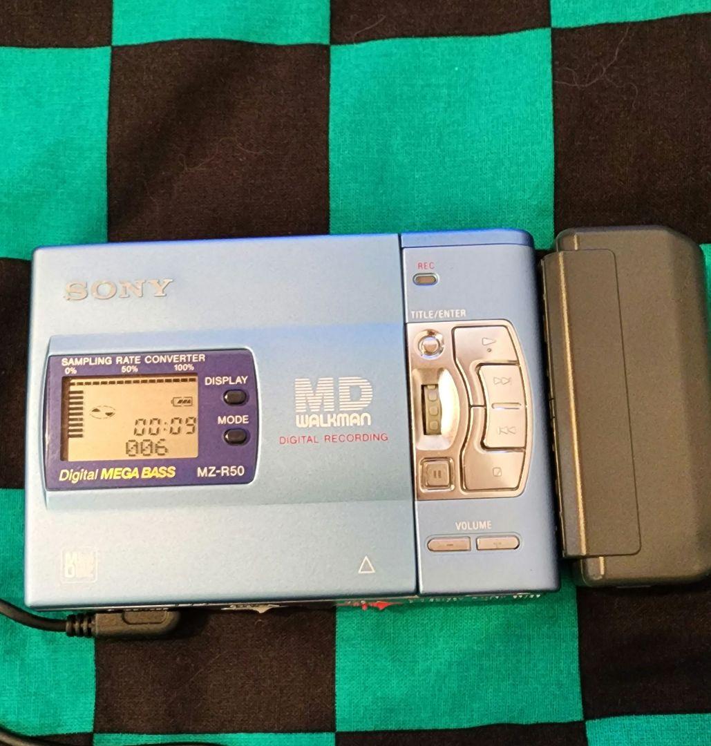 SONY MZ-R50 MDウォークマン 動作確認済み 使用頻度少ない