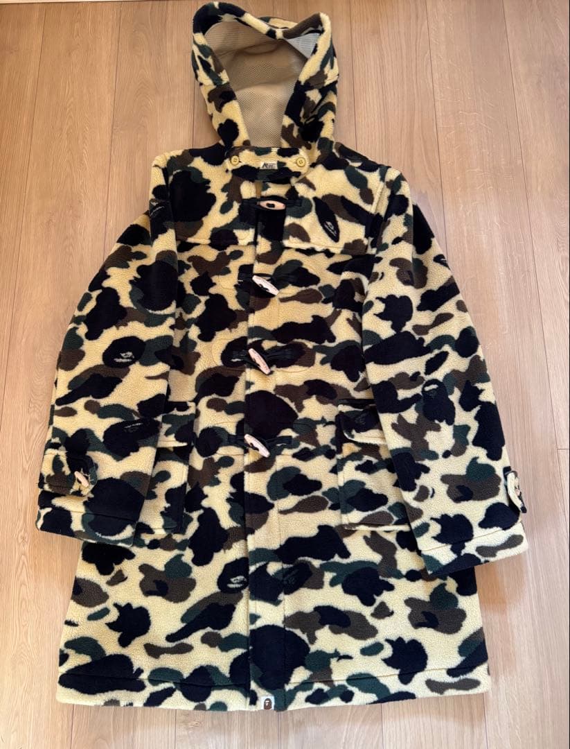 A BATHING APE カモフラージュ ダッフルコート　初期M美品