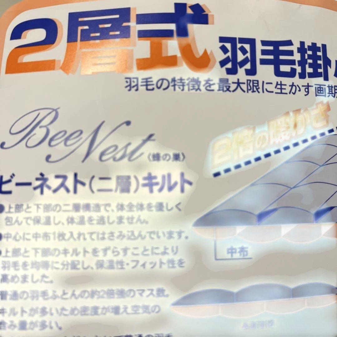 ハンガリー産　羽毛掛け布団 ダウンパワー400 150x210cm