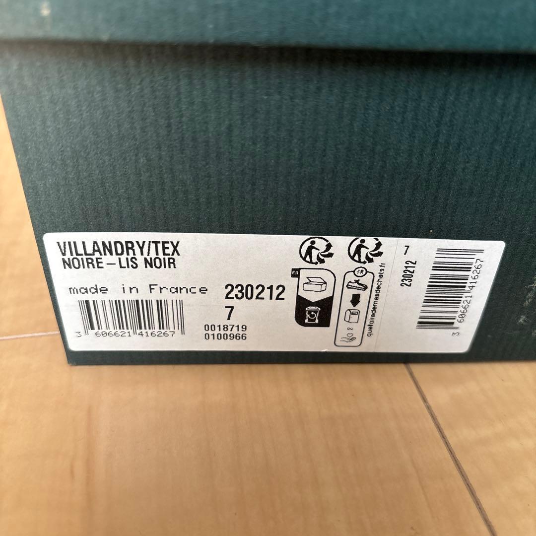 【新品】パラブーツ　VILLANDRY　ブラック　7サイズ