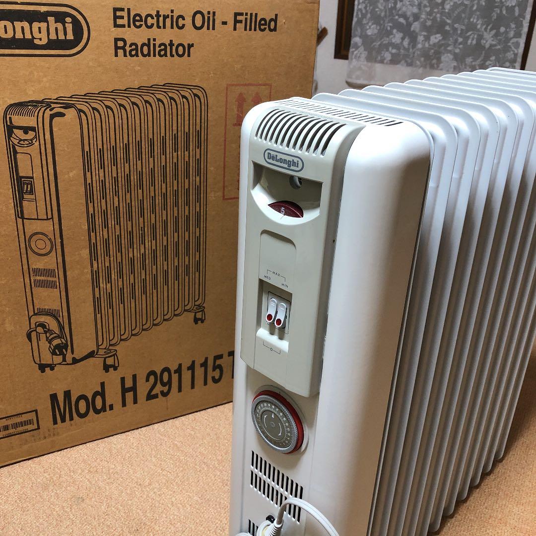 デロンギオイルヒーター　サーマルカットフィン　電子タイマー付