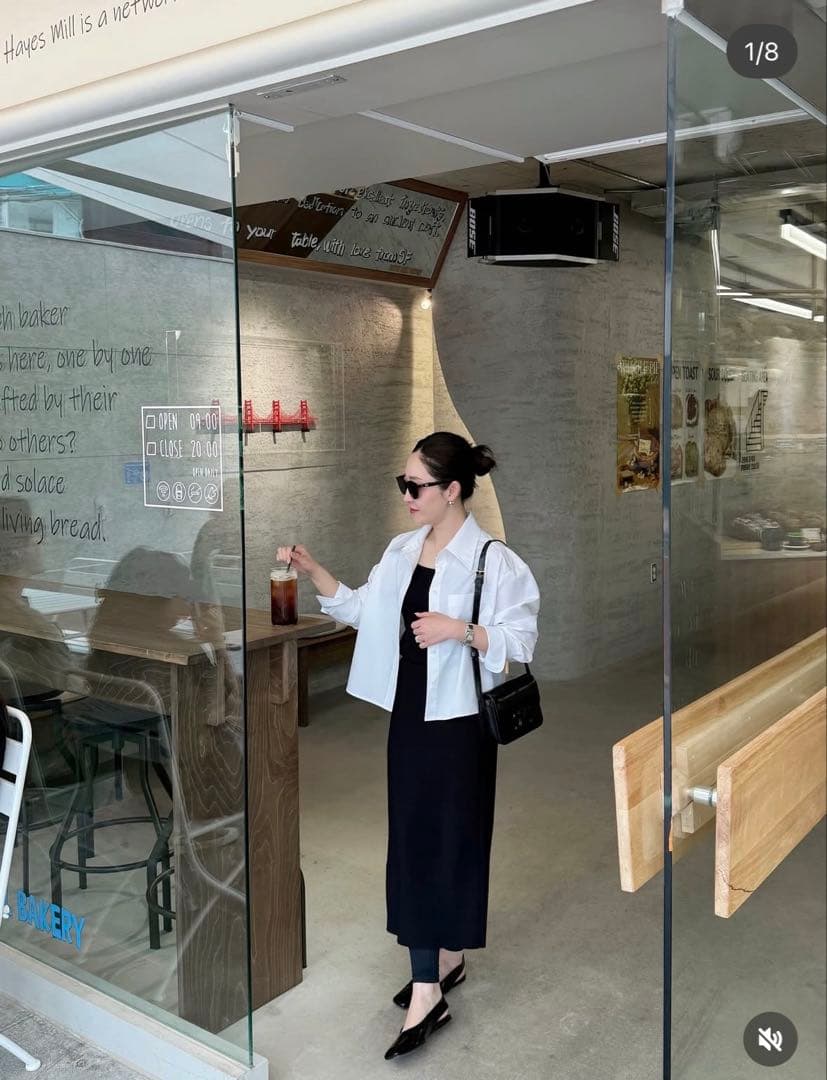 yonfa 新品未使用タグ付き　ボクシークロップドシャツ