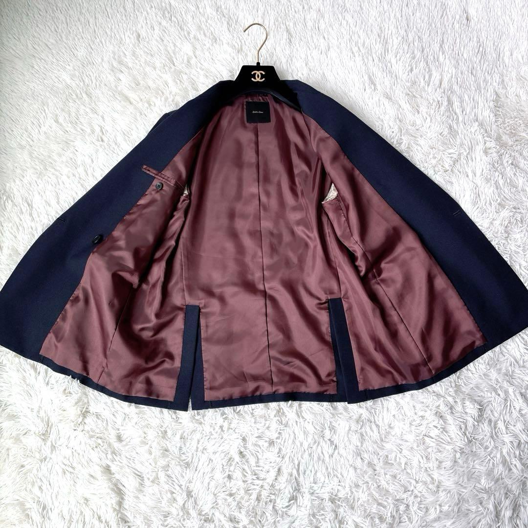 極美品✨ 【Spick&Span】ウールダブルジャケット 紺ブレ 金ボタン 38