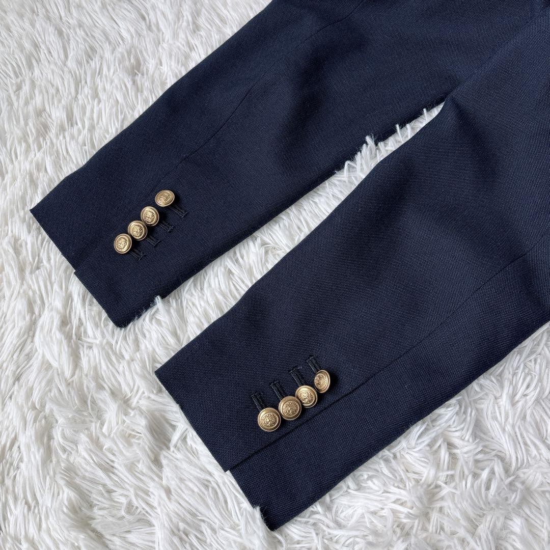 極美品✨ 【Spick&Span】ウールダブルジャケット 紺ブレ 金ボタン 38