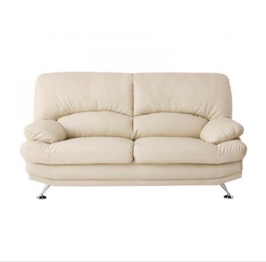 2.5人掛けソファ W167×D90×H90cm（アイボリー）