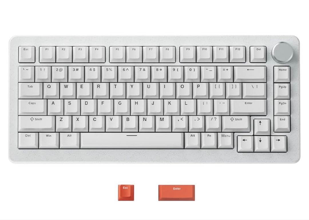 DrunkDeer A75 Pro ゲーミングキーボード ホワイト