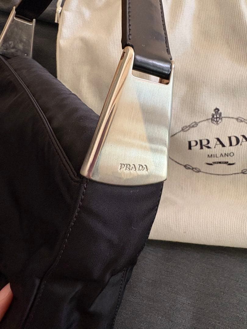 PRADA ブラック ショルダーバッグ　ナイロン×レザー新品未使用