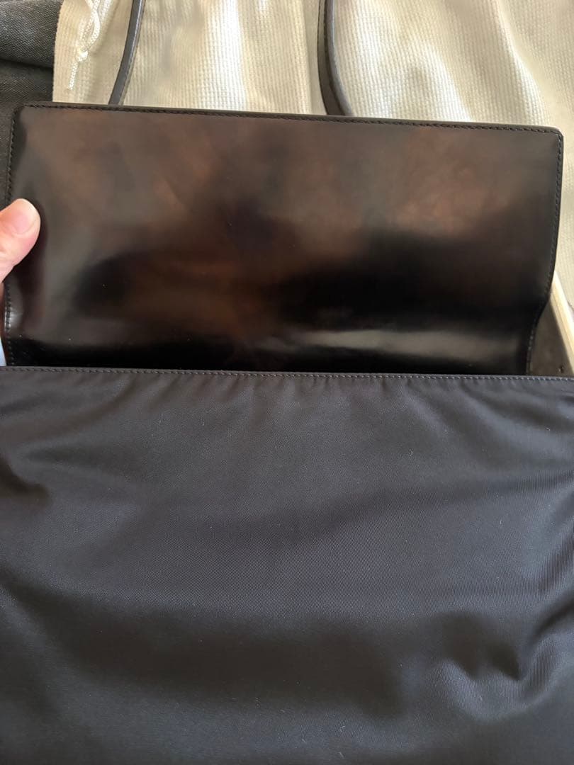 PRADA ブラック ショルダーバッグ　ナイロン×レザー新品未使用