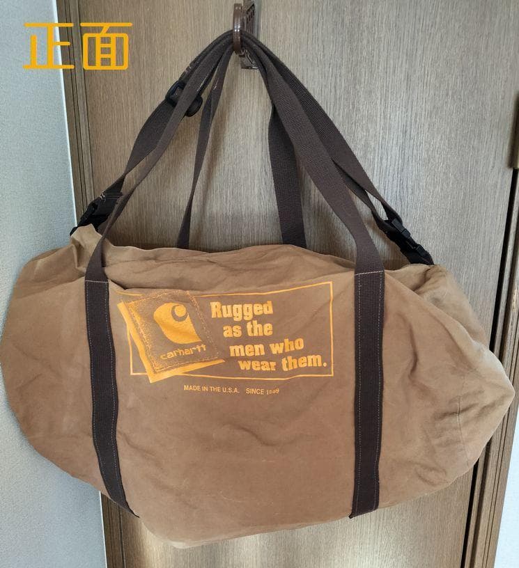 Carharttダッフルバッグ ボストン USA製 90sヴィンテージ 色落ち有