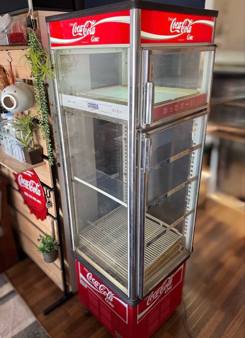 【送料込】Coca-Cola 冷蔵庫 冷温庫 冷蔵ショーケース コーラ レトロ