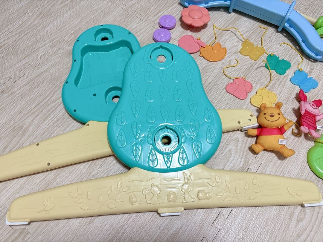 【美品】プーメリー くまのプーさん 6WAYジム おもちゃ付き