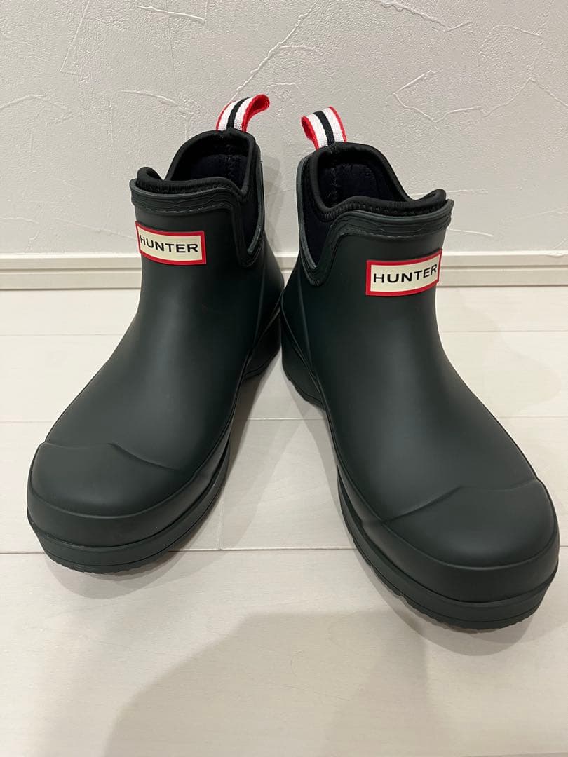 値引き不可　HUNTER MENS PLAY CHELSEA レインブーツ25