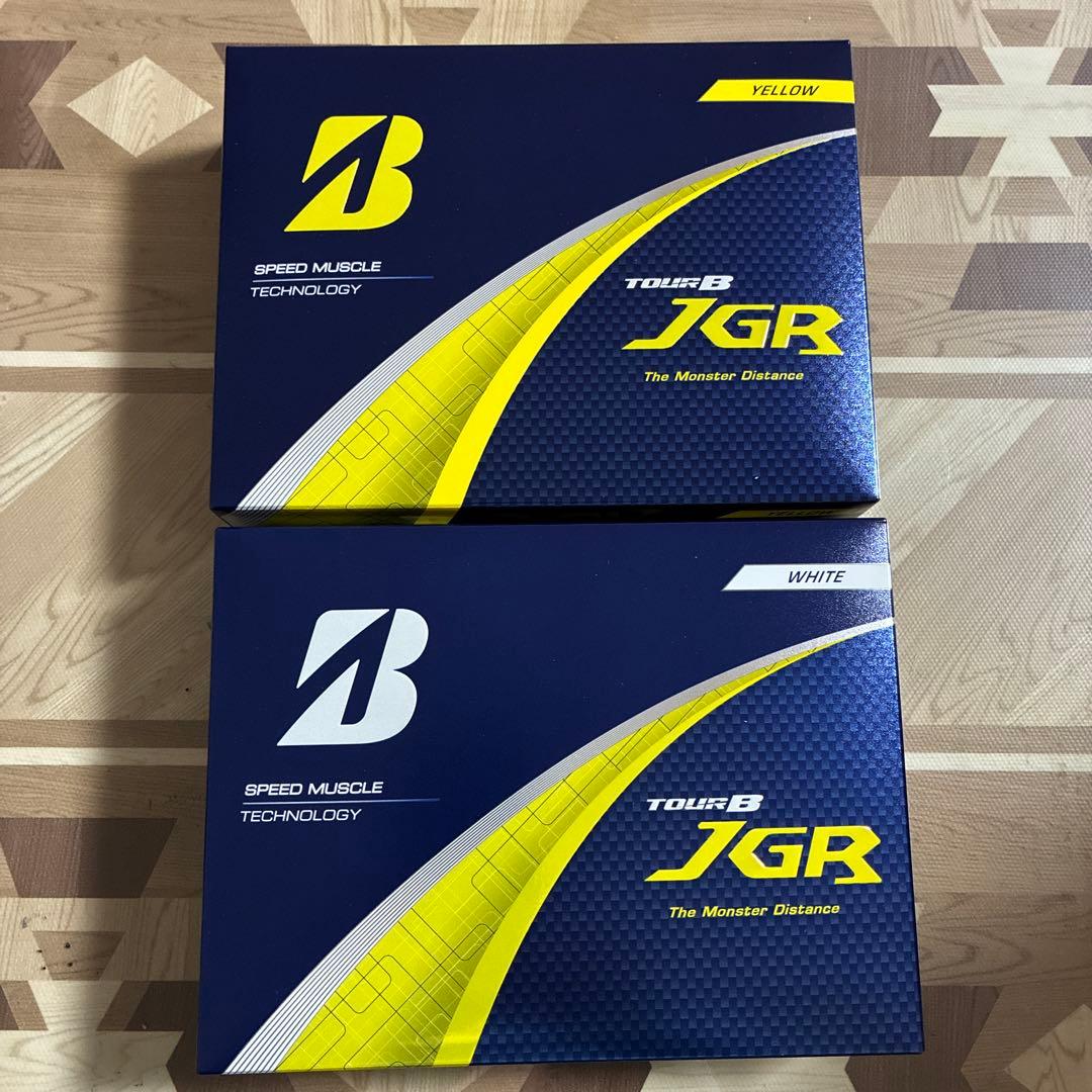 ブリヂストン TOUR B JGR ボール 2025モデル 白と黄色2ダース