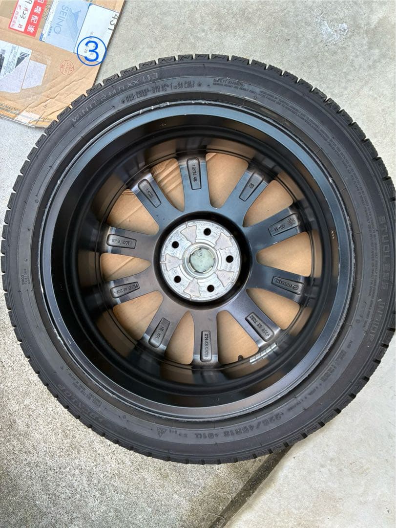 マツダ３ 純正ホイール　タイヤDUNLOP　WINTER　MAXX03