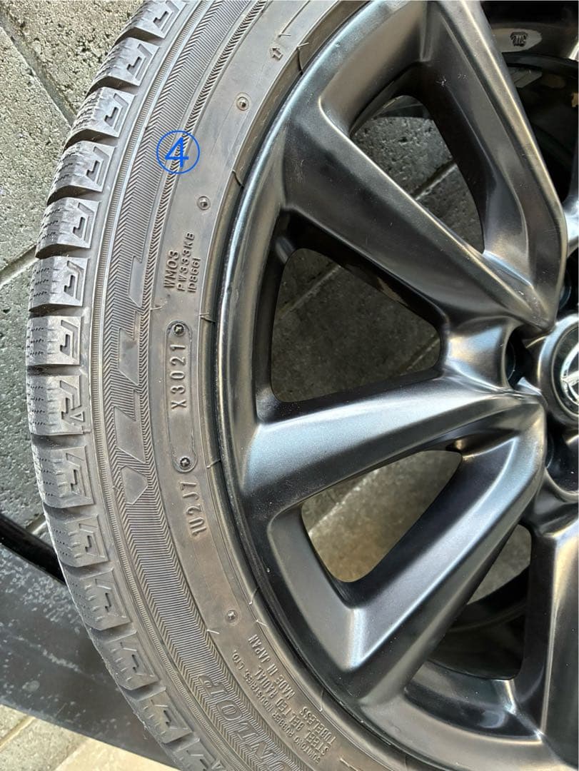 マツダ３ 純正ホイール　タイヤDUNLOP　WINTER　MAXX03