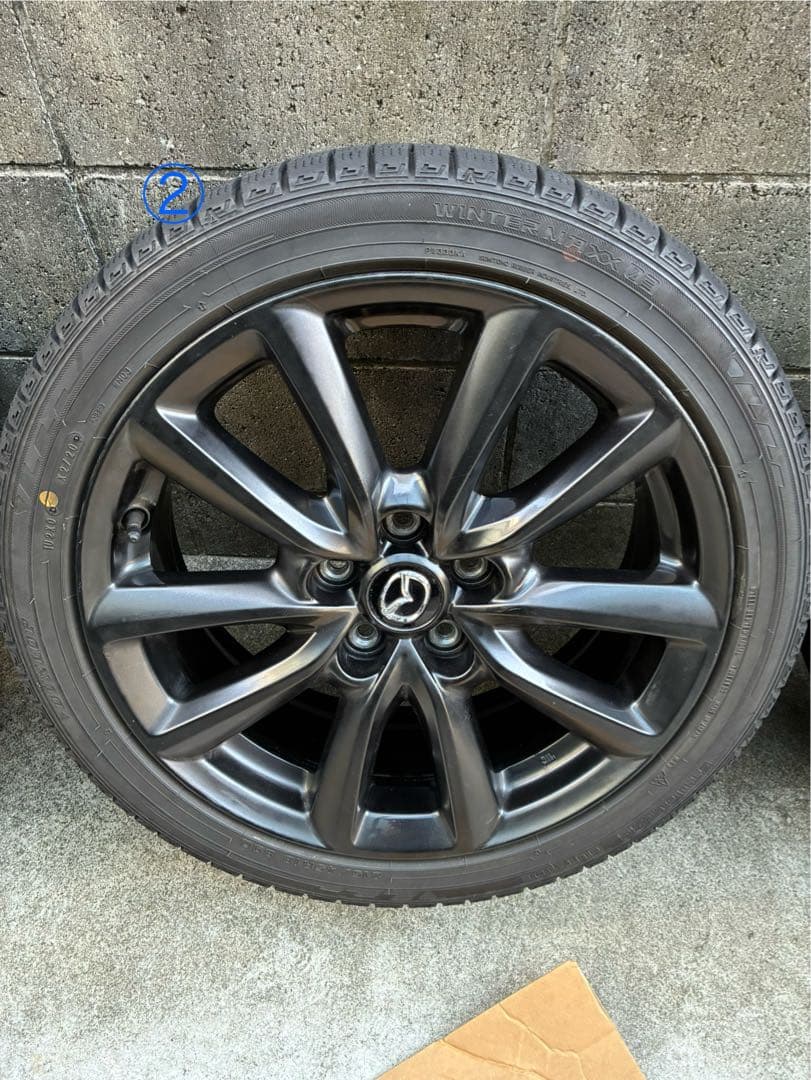 マツダ３ 純正ホイール　タイヤDUNLOP　WINTER　MAXX03