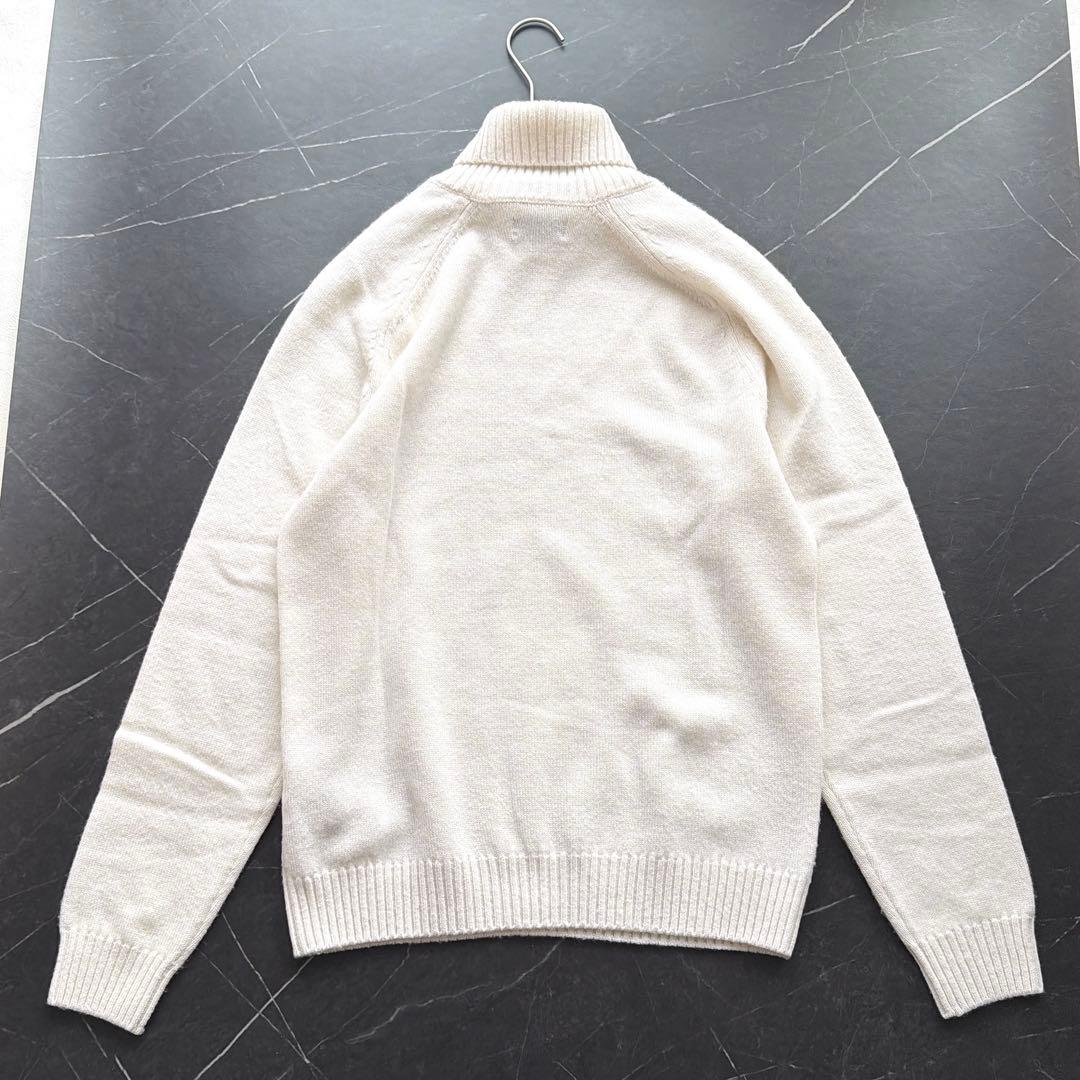 Falconeri カシミヤ100% タートルネックニット メンズM 白