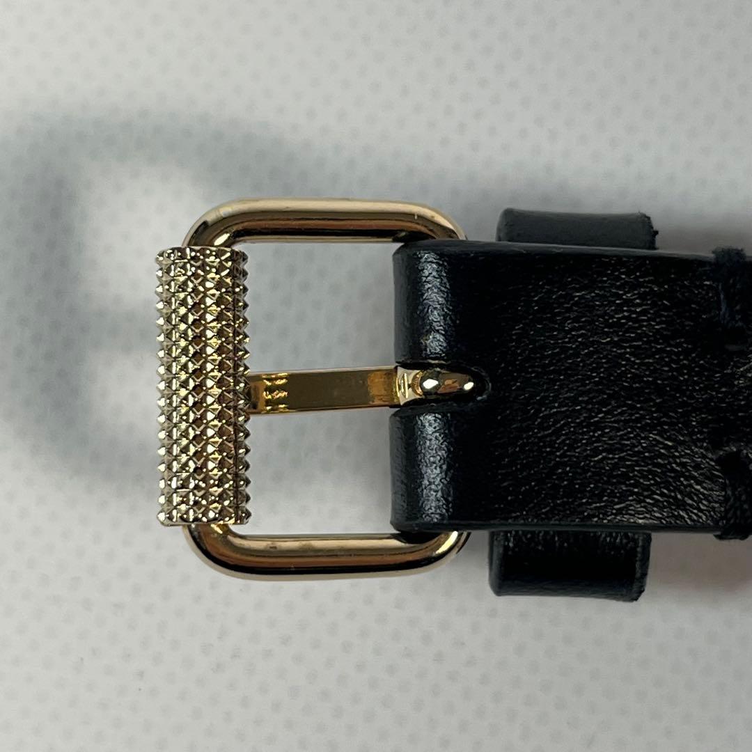 未使用級　Christian Louboutin スタッズ　レザーベルト