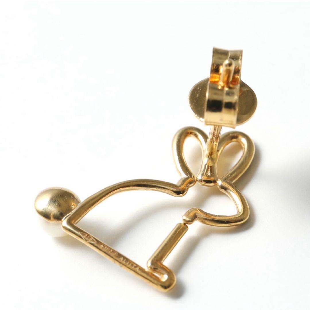 定価55.000円！ALIITA（アリータ）＊うさぎ＊パール＊ピアス