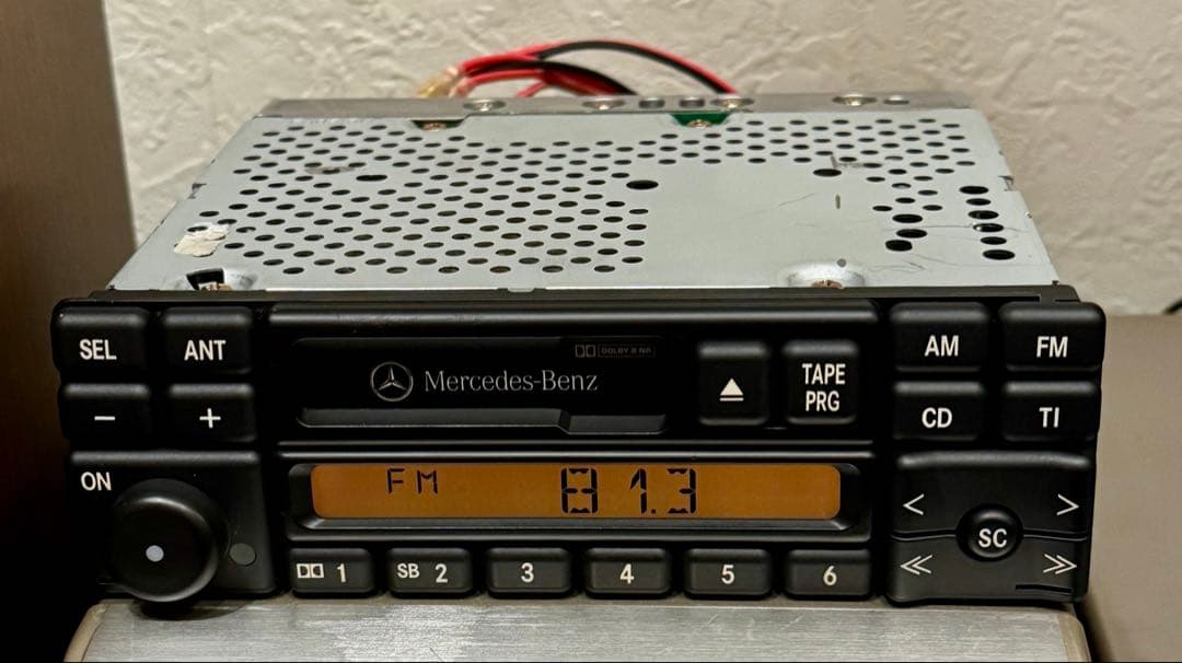 動作確認済整備品！旧車メルセデス純正カーオーディオW124 W140 R129