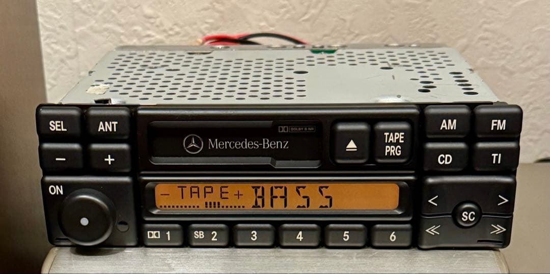 動作確認済整備品！旧車メルセデス純正カーオーディオW124 W140 R129