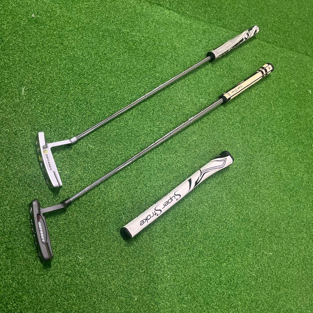 ODYSSEY メンズパター ２本セット　SuperStroke グリップ付き
