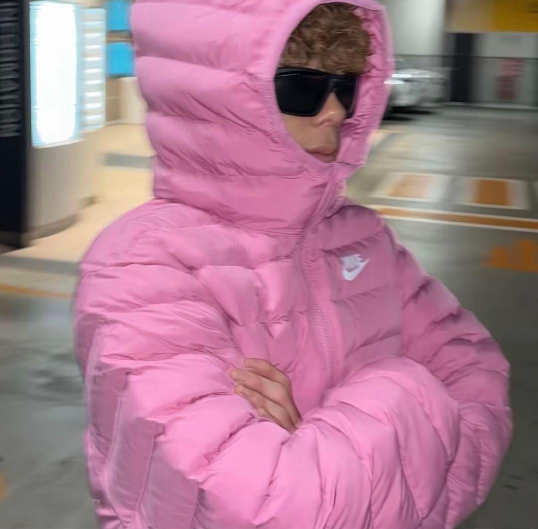 NIKEナイキ マイクロダウンアウターキッズサイズ 160 Lサイズ ピンク