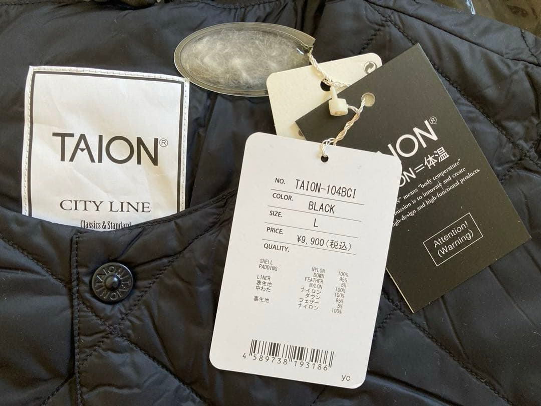 たれきち　TAION インナーダウン L ブラック