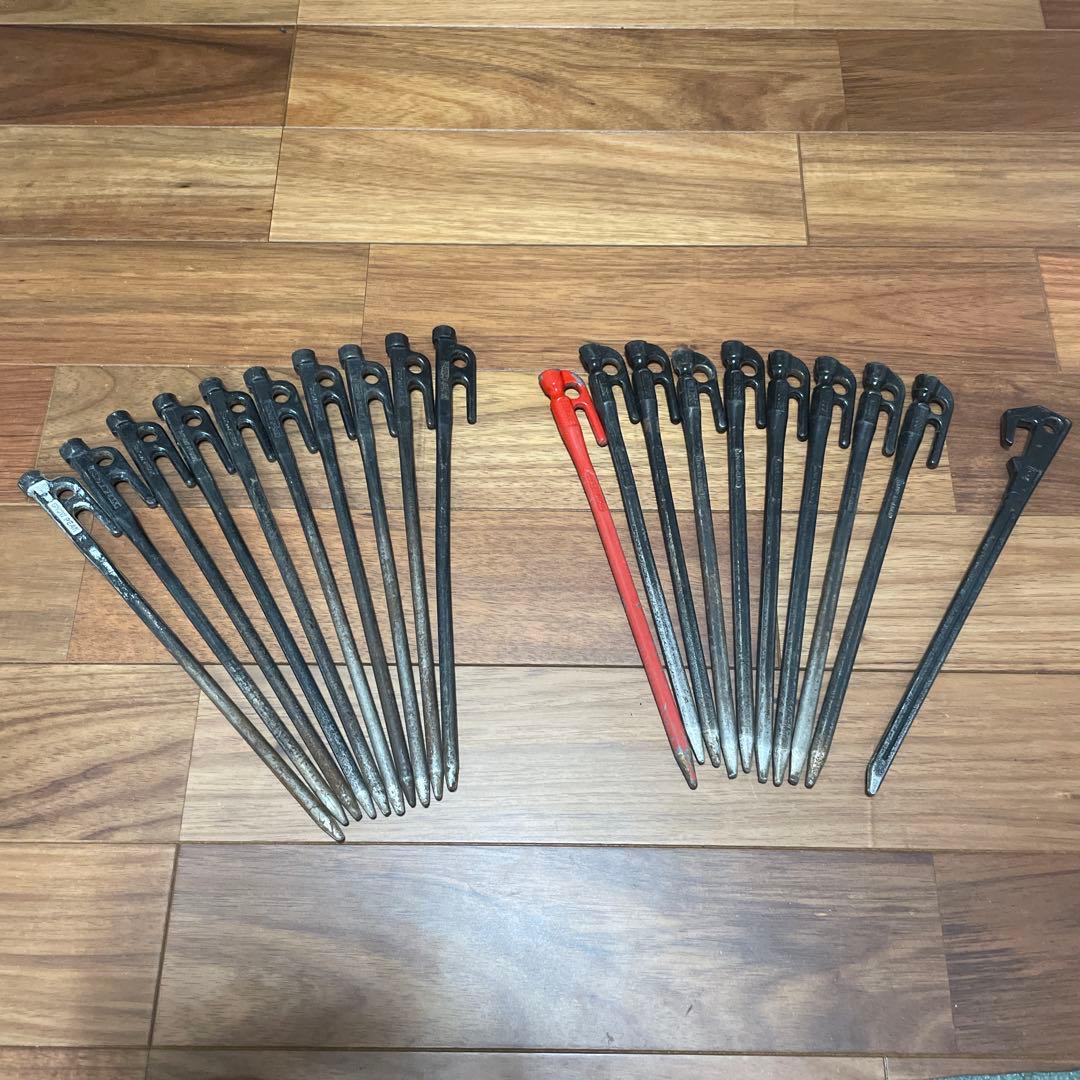 鍛造ペグ20本セット　28〜30cm ソリッドステーク エリッゼ ゼインアーツ