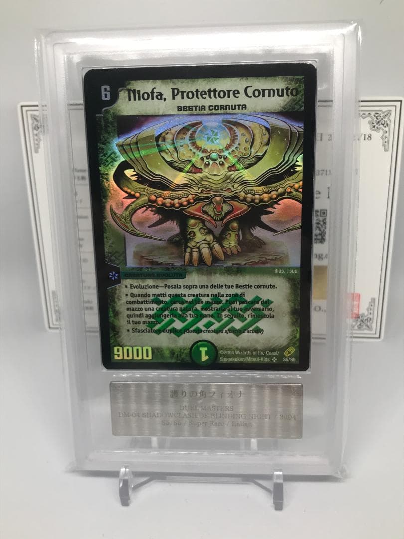 【ARS10+】護りの角フィオナ イタリア語 鑑定書付【PSA/ARS鑑定品】