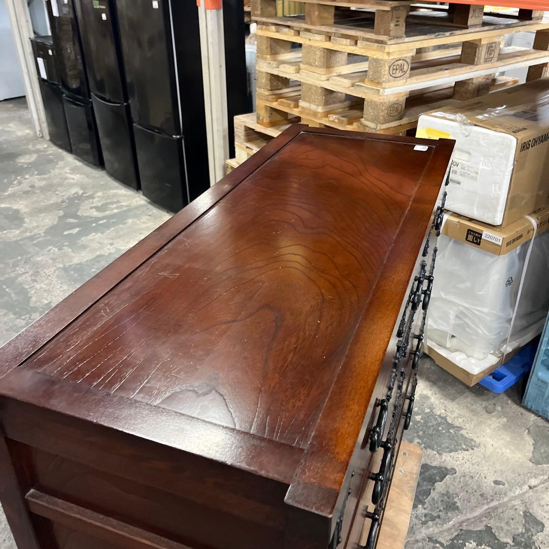 【鍵付】◇和箪笥◆しっかり造り◇３段目割れ有