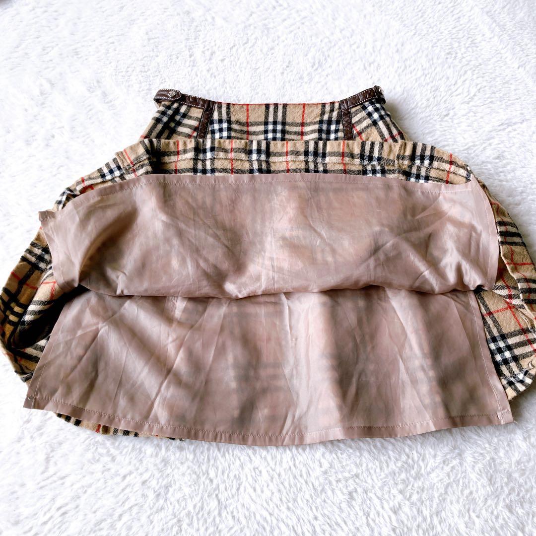 BURBERRY バーバリー プリーツ ミニ丈スカート ノバチェック柄 y2k