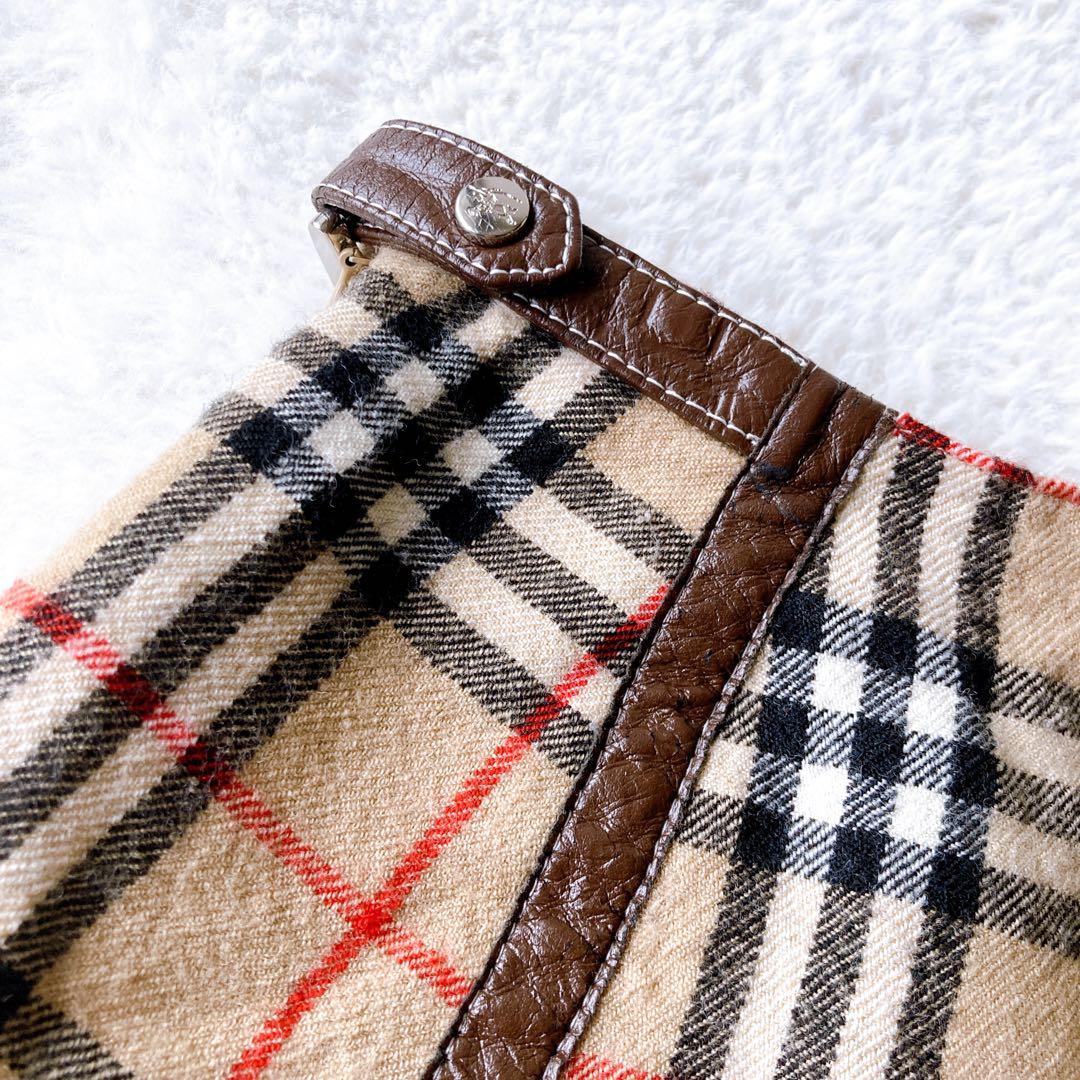 BURBERRY バーバリー プリーツ ミニ丈スカート ノバチェック柄 y2k