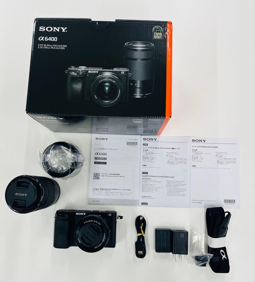 SONY ILCE-6400 ダブルズームキット ブラック 未使用品