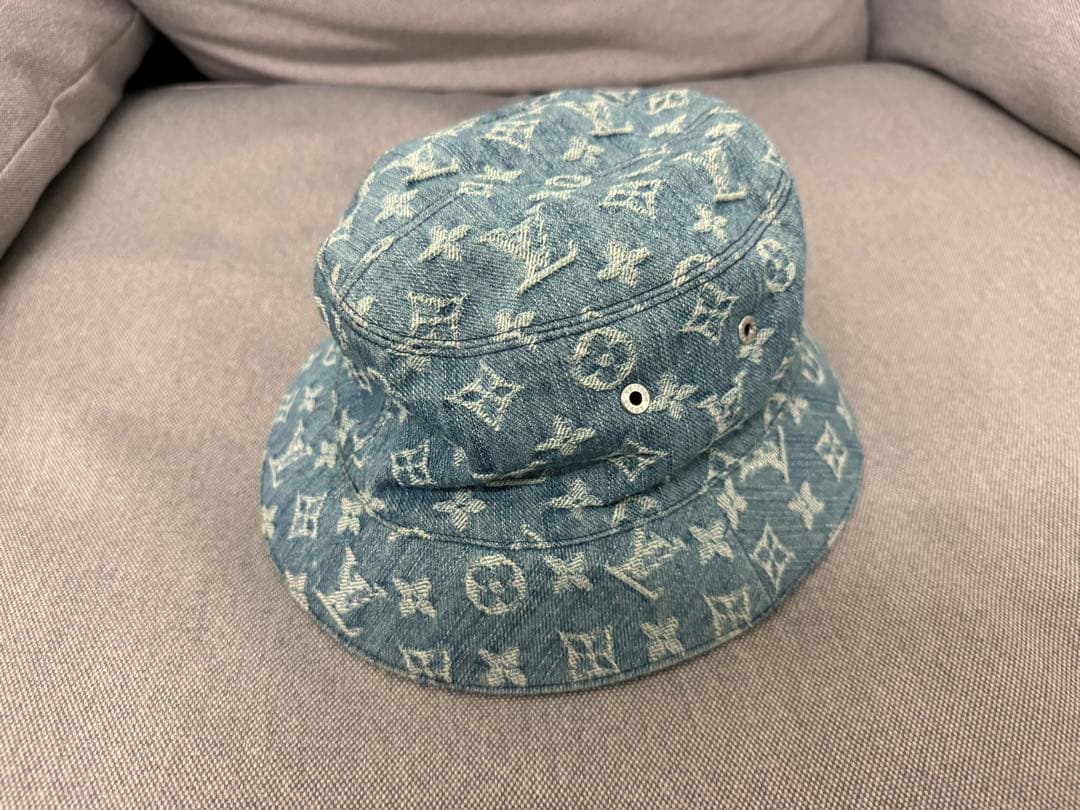 マ*ト様 ルイヴィトン ボネ モノグラム エッセンシャル デニム LV バケット