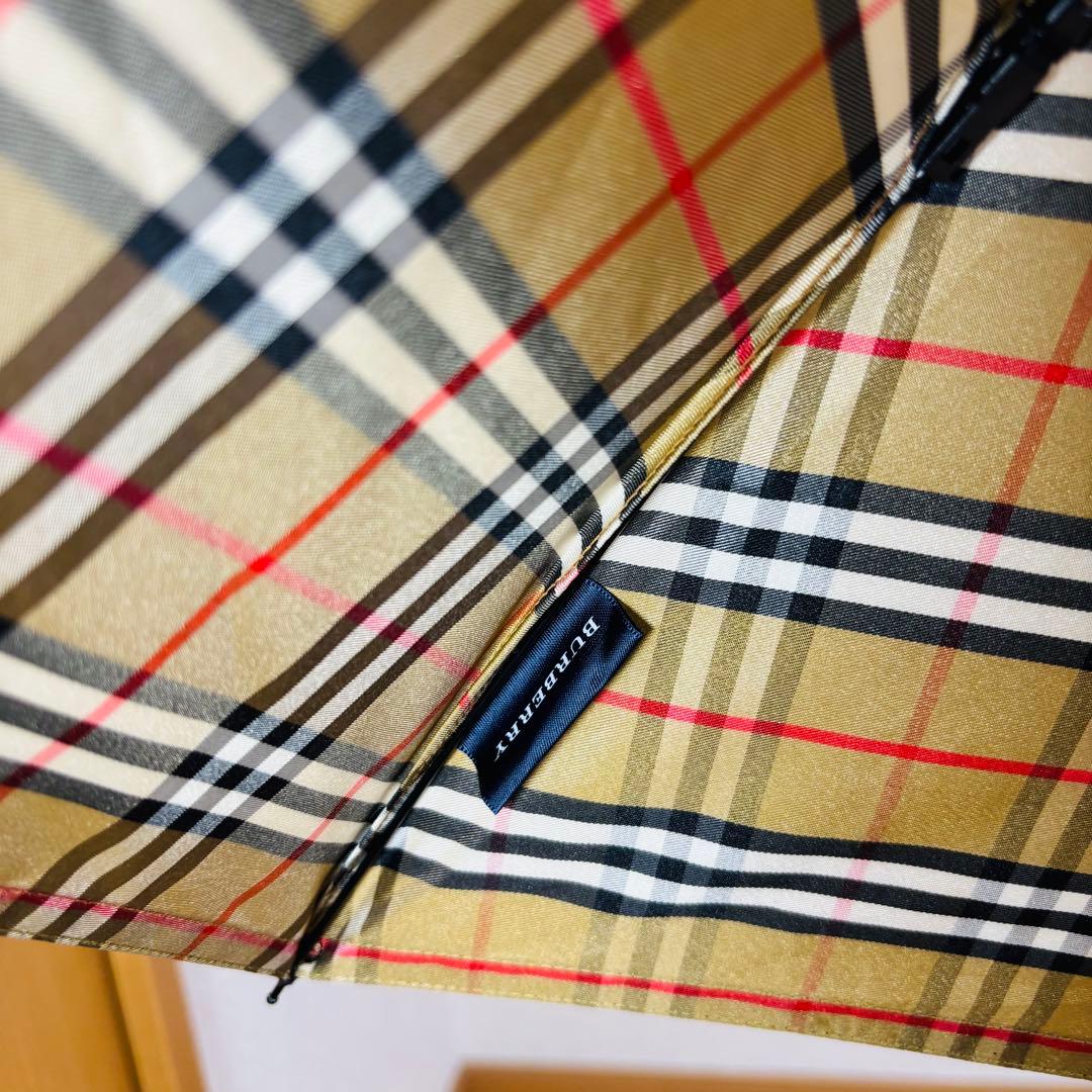 【極美品】BURBERRY バーバリー　折り畳み傘　ノバチェック　カバー付