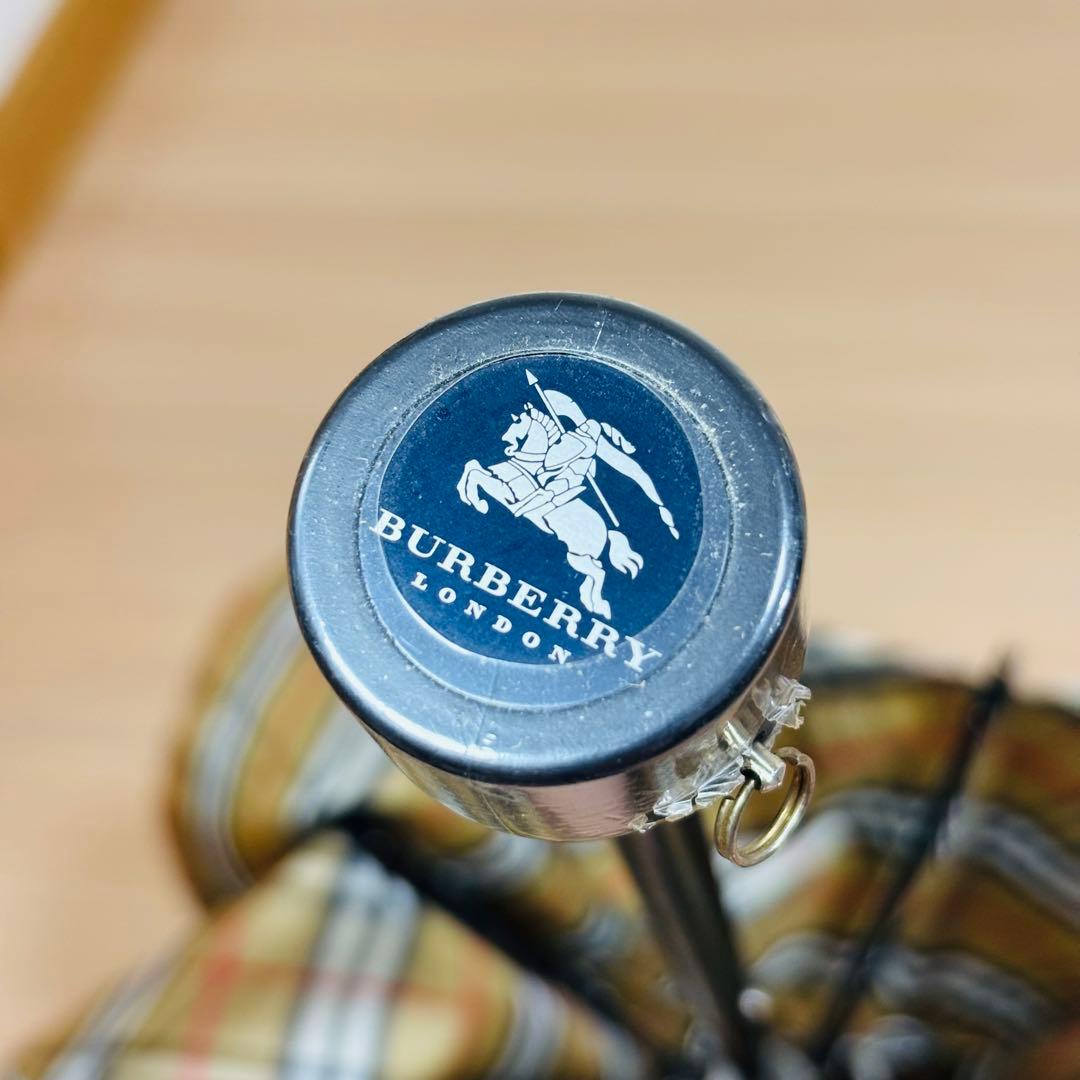 【極美品】BURBERRY バーバリー　折り畳み傘　ノバチェック　カバー付