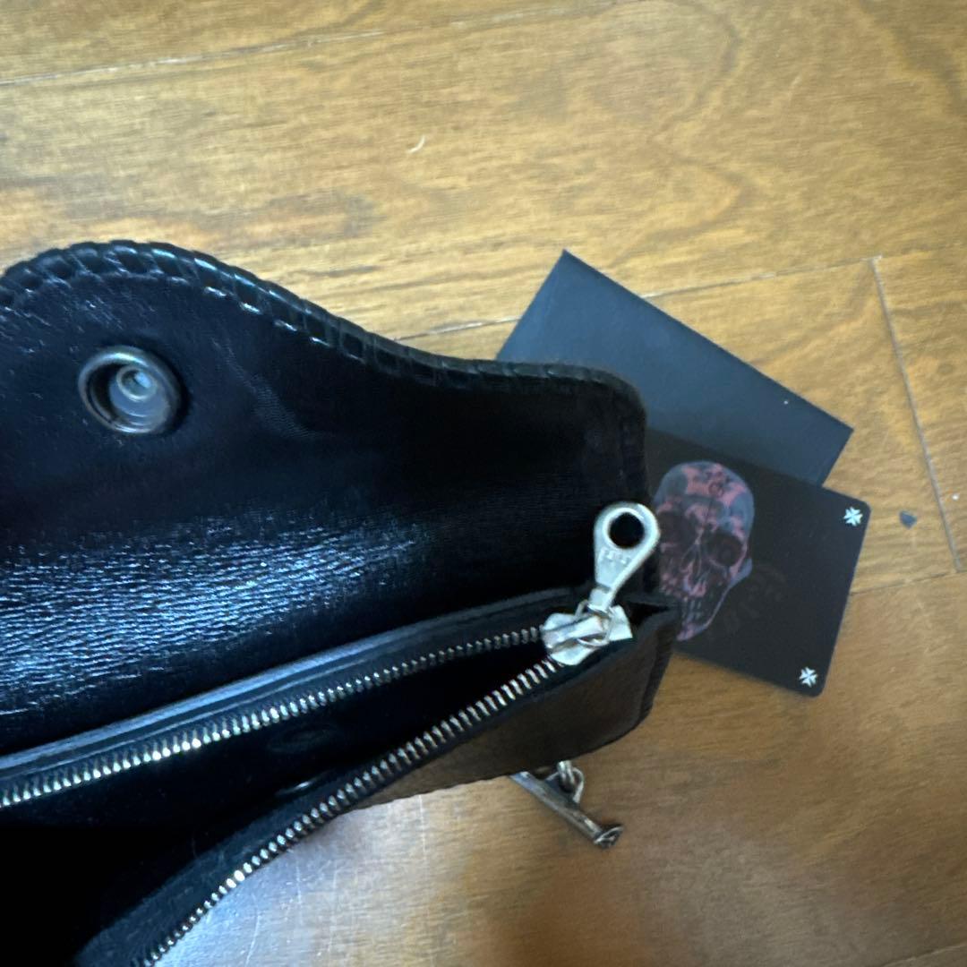 最終値下げGaboratory スカルチャームTバー付きウォレット
