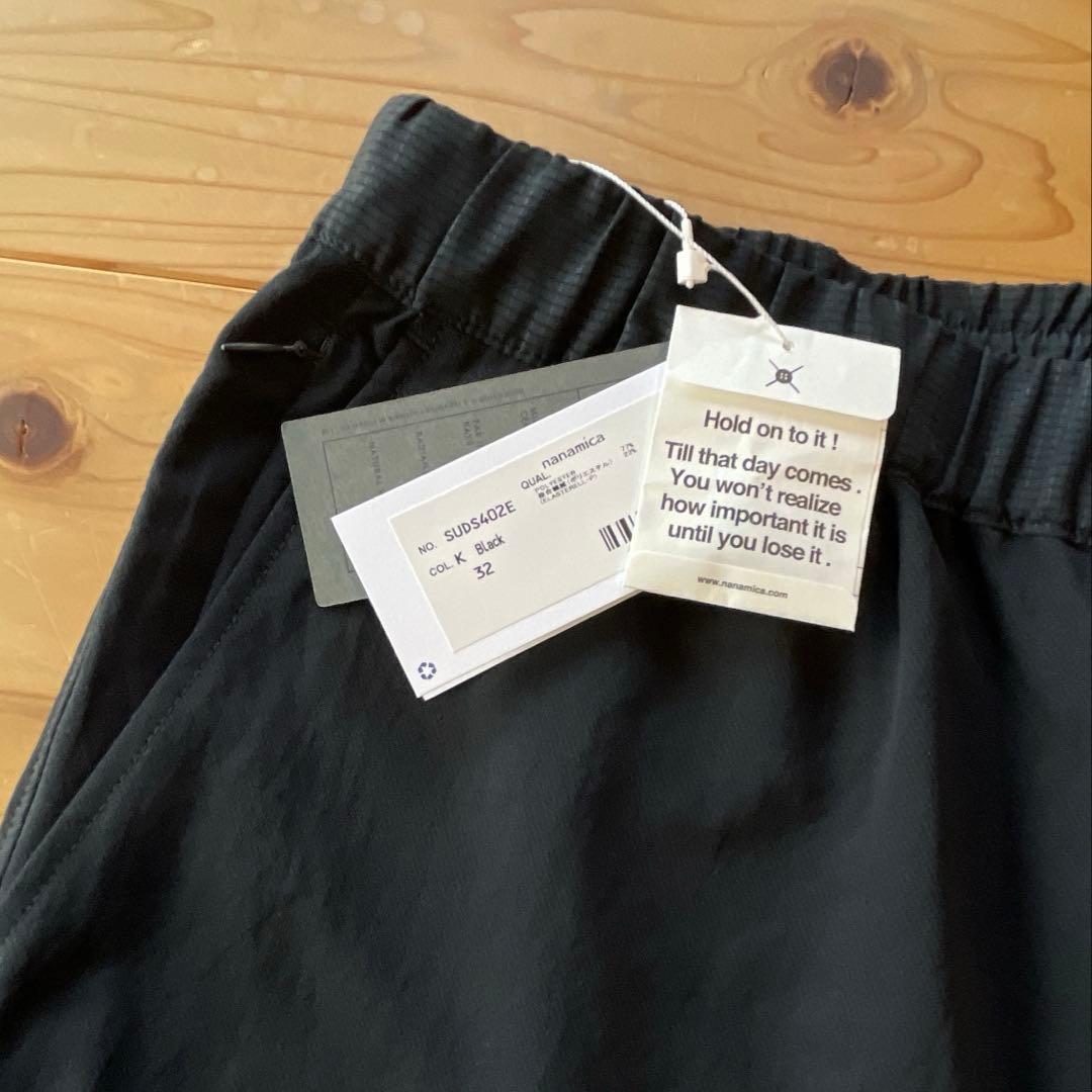 新品 M相当 ナナミカ アルファドライイージーショートパンツ 黒