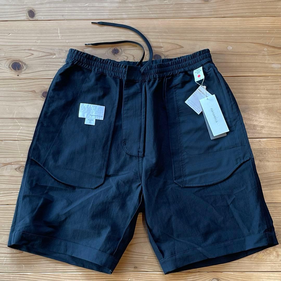 新品 M相当 ナナミカ アルファドライイージーショートパンツ 黒