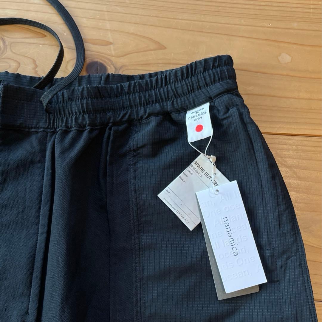 新品 M相当 ナナミカ アルファドライイージーショートパンツ 黒