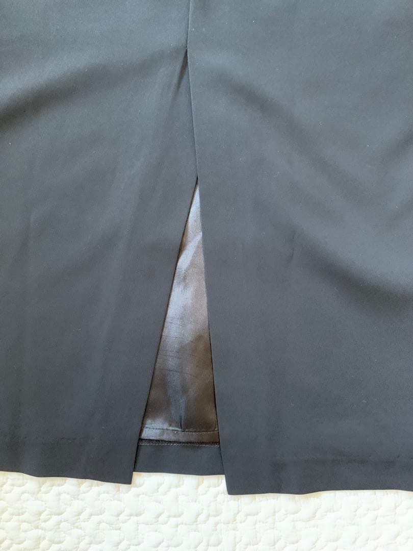 niana ドットチュール切替ワンピース S 黒 2WAY仕様　パーティー結婚式