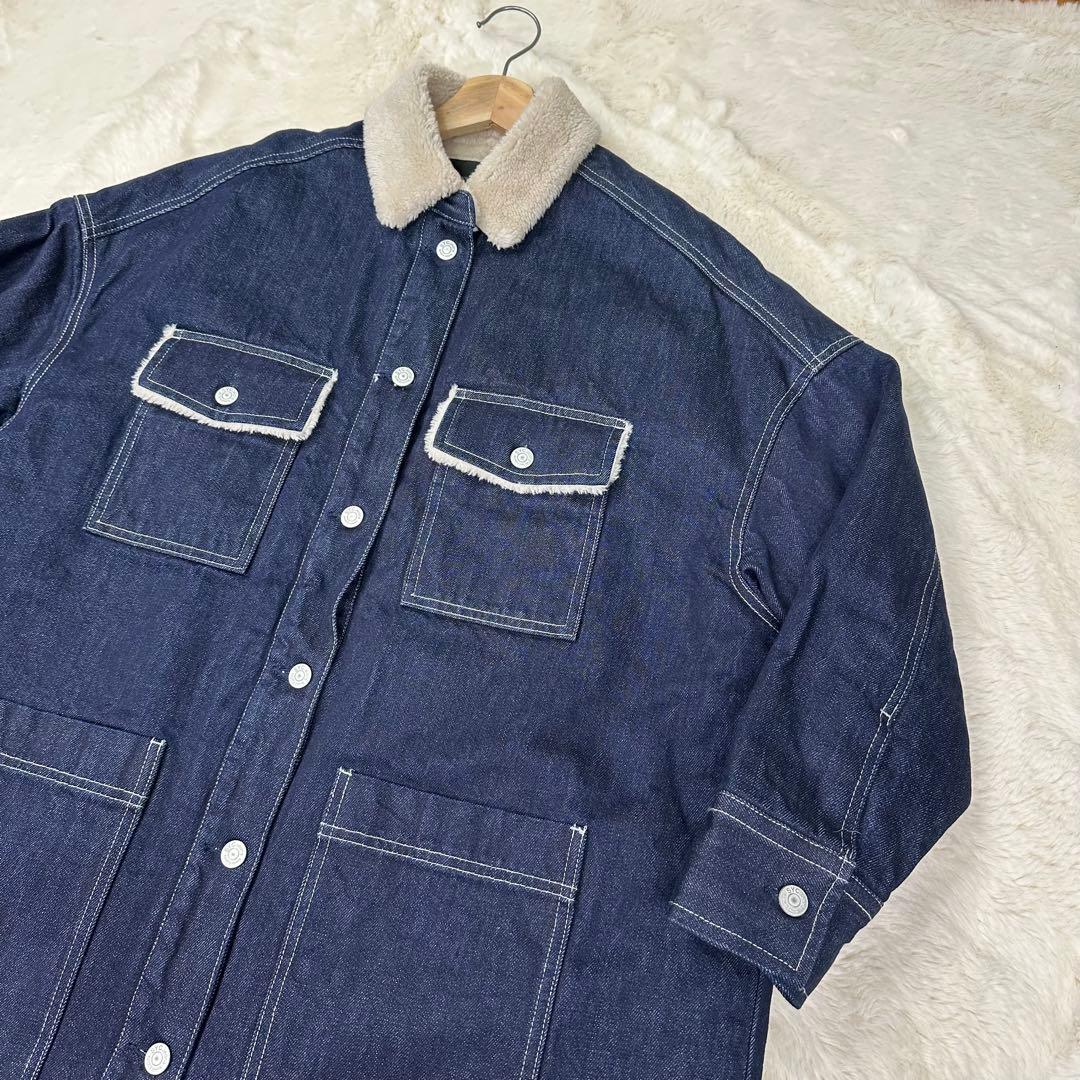✨美品✨完売サイズ サニークラウズ 裏ボアジージャンコート インディゴ 冬の相棒