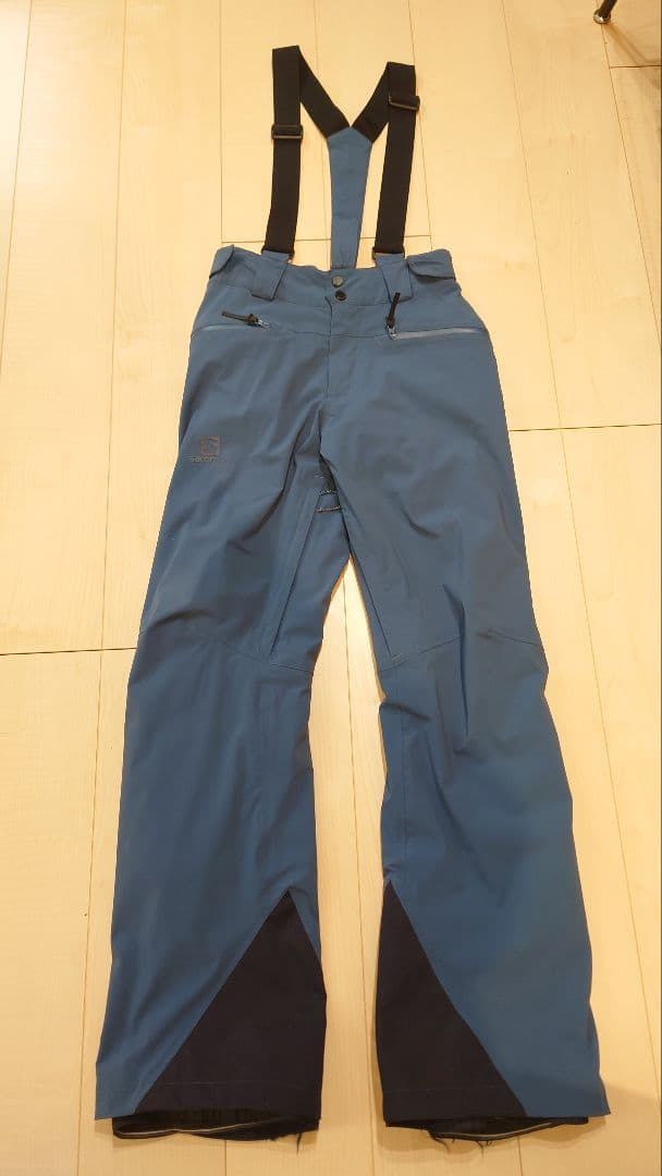 SALOMON　サロモン　スキーウェア　パンツ(サスペンダー付き)ブルーSサイズ