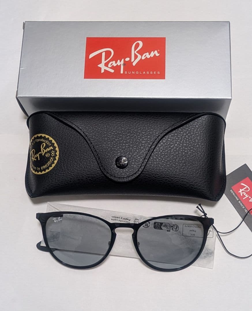 【新品】レイバン RB3539 002/87 54サイズ エリカ メタル グレー