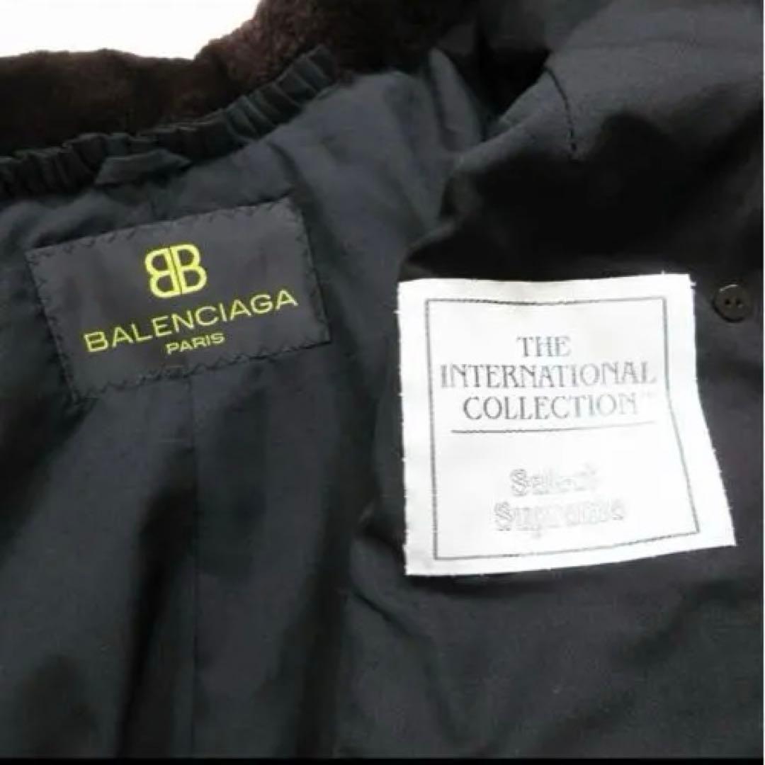 BALENCIAGA バレンシアガ シェアードミンク 毛皮 リアルファー コート