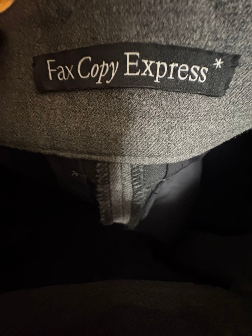 Fax Copy Express グレー ワイドパンツスラックス