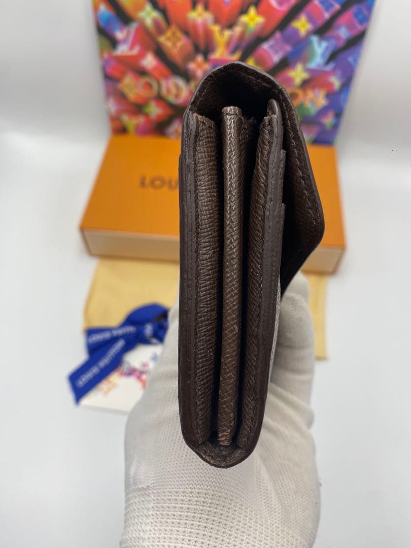 ルイヴィトン 長財布 ダミエ ポルトフォイユサラ ローズバレリーヌ